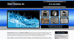 Desktop Screenshot of cleansciences.com
